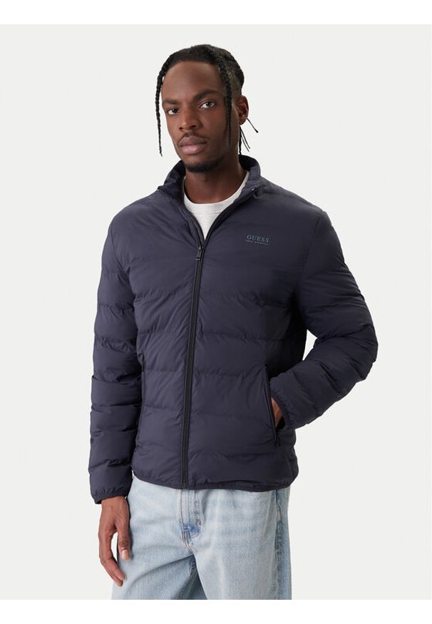 Guess Kurtka przejściowa M6RL0I WJ242 Granatowy Regular Fit. Kolor: niebieski. Materiał: syntetyk