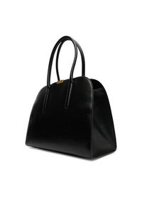 TOMMY HILFIGER - Tommy Hilfiger Torebka Iconic Leather Tote AW0AW18206 Czarny. Kolor: czarny. Materiał: skórzane
