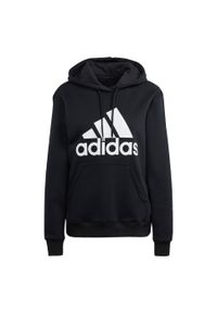 Adidas - Bluza z kapturem Essentials Big Logo Regular Fleece. Typ kołnierza: kaptur. Kolor: biały, czarny, wielokolorowy. Sport: fitness