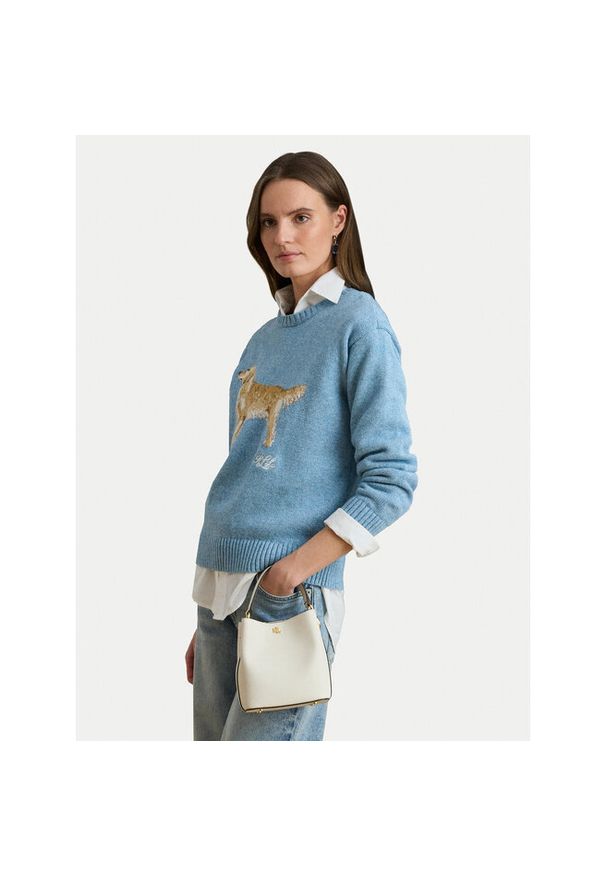 Lauren Ralph Lauren - Torebka LAUREN RALPH LAUREN. Kolor: kremowy