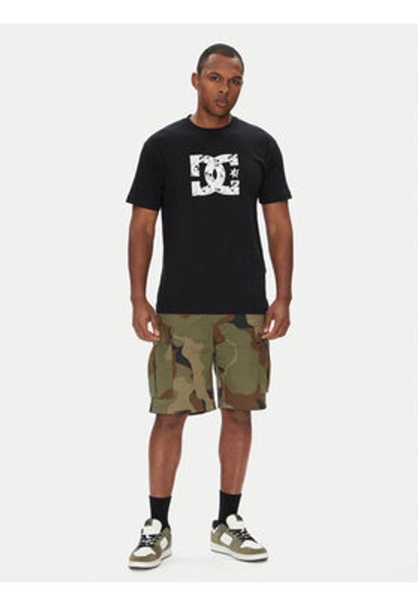 DC Shoes T-Shirt ADYZT05461 KVJ0 Czarny Regular Fit. Kolor: czarny. Materiał: bawełna