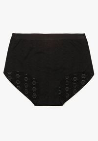 Born2be - Czarna Bielizna Modelująca Majtki z Wysokim Stanem Lilivirae. Stan: podwyższony. Kolor: czarny. Materiał: jeans
