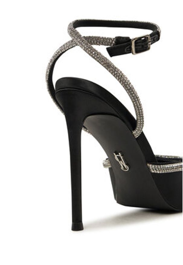 Steve Madden Sandały Vibrantly SM11002575 Czarny. Kolor: czarny. Materiał: materiał