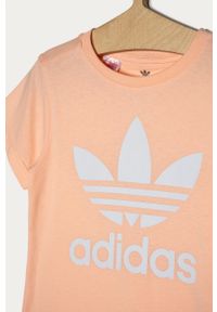 adidas Originals - T-shirt dziecięcy 128-164 cm. Okazja: na co dzień. Kolor: różowy. Materiał: bawełna, dzianina. Wzór: nadruk. Styl: casual #3