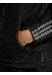 Adidas - adidas Kurtka jeansowa Firebird KE2965 Czarny Loose Fit. Kolor: czarny. Materiał: bawełna #3