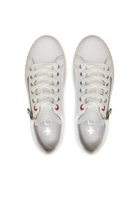 Rieker Sneakersy N0900-81 Biały. Kolor: biały. Materiał: skóra #4