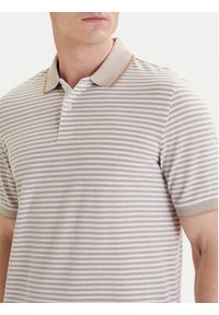 Bugatti Polo 8150-75092C Beżowy Regular Fit. Typ kołnierza: polo. Kolor: beżowy. Materiał: syntetyk #6