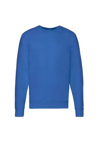 FRUIT OF THE LOOM - Lekka Raglanowa Bluza Unisex Dla Dorosłych. Kolor: niebieski. Długość rękawa: raglanowy rękaw