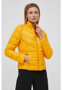 Vero Moda kurtka damska kolor pomarańczowy przejściowa. Kolor: pomarańczowy. Materiał: poliester