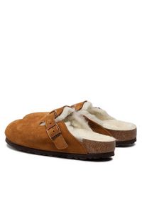Birkenstock Klapki Boston Vl/Sheraling 1001141 Brązowy. Kolor: brązowy. Materiał: zamsz, skóra #4