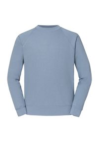 FRUIT OF THE LOOM - Klasyczna Bluza Raglanowa Unisex Dla Dorosłych. Kolor: niebieski. Długość rękawa: raglanowy rękaw