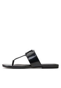 Calvin Klein Jeans Japonki Flat Sandal Slide Toepost Mg Met YW0YW01342 Czarny. Kolor: czarny