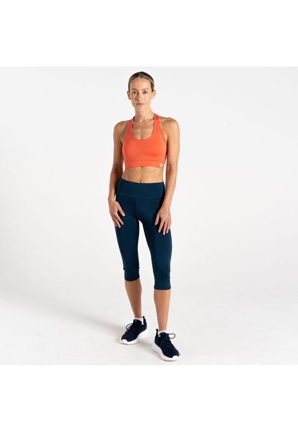 DARE 2B - Legginsy turystyczne damskie Influential 3/4. Kolor: brązowy, zielony, wielokolorowy. Materiał: poliester, materiał. Sport: fitness