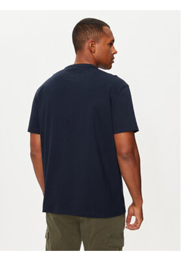 Tommy Jeans T-Shirt DM0DM19690 Granatowy Regular Fit. Kolor: niebieski. Materiał: bawełna