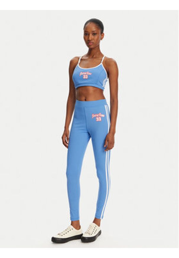 Juicy Couture Legginsy JCSML125405 Niebieski Slim Fit. Kolor: niebieski. Materiał: syntetyk