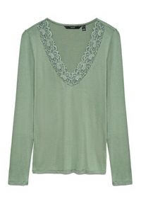 Vero Moda Bluzka Rosa 10298832 Zielony Regular Fit. Kolor: zielony. Materiał: wiskoza #6