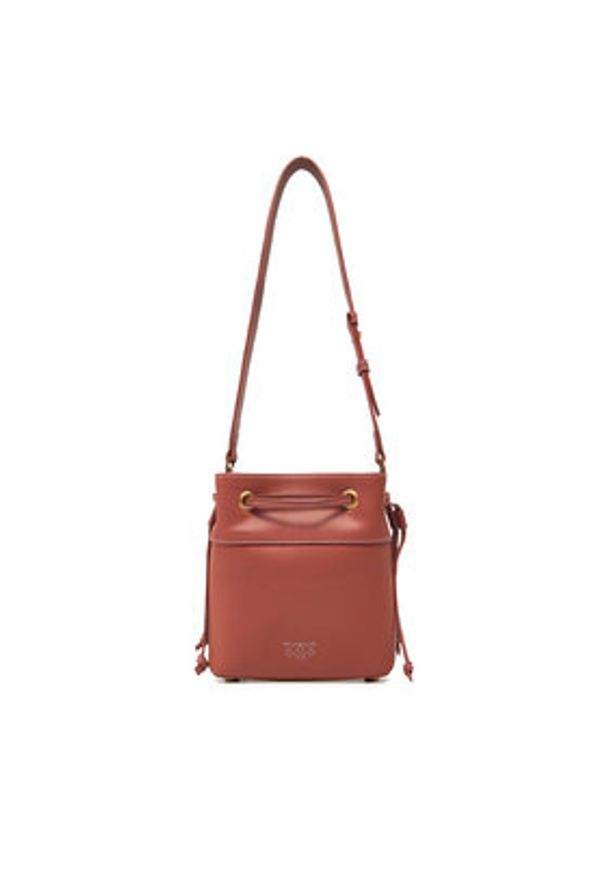 Pinko - PINKO Torebka SECCHIELLO MINI 104303 A29Q L84Q Brązowy. Kolor: brązowy. Materiał: skórzane