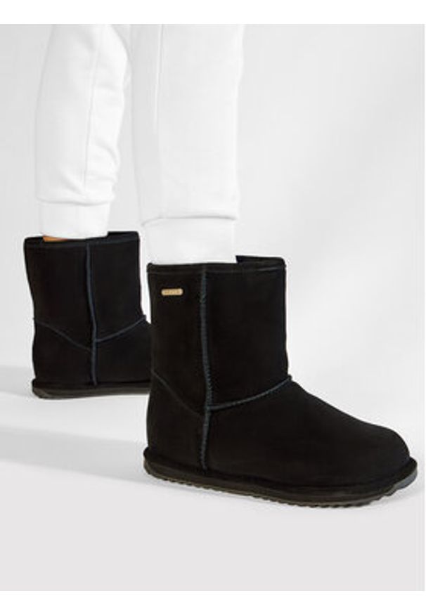 EMU Australia Śniegowce Brumby Lo Teens T10773 Czarny. Kolor: czarny. Materiał: zamsz, skóra