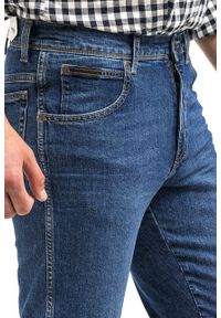 Wrangler - WRANGLER TEXAS SLIM MĘSKIE SPODNIE JEANSOWE BRUISED BLUE W12SKN32M 112144753 #9