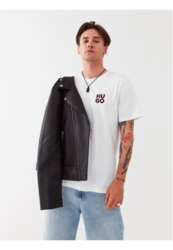 Hugo - HUGO Komplet t-shirtów 50492550 Biały Regular Fit. Kolor: biały. Materiał: bawełna
