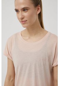 Only Play t-shirt damski kolor różowy. Kolor: różowy. Materiał: materiał, dzianina. Długość: długie