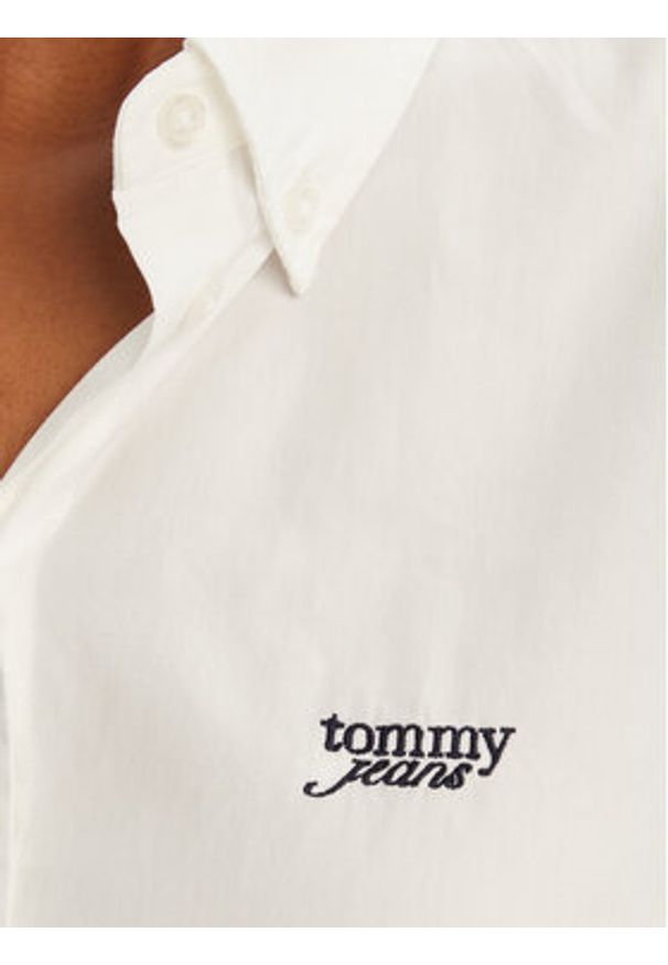Tommy Jeans Koszula DW0DW21400 Biały Relaxed Fit. Kolor: biały. Materiał: bawełna