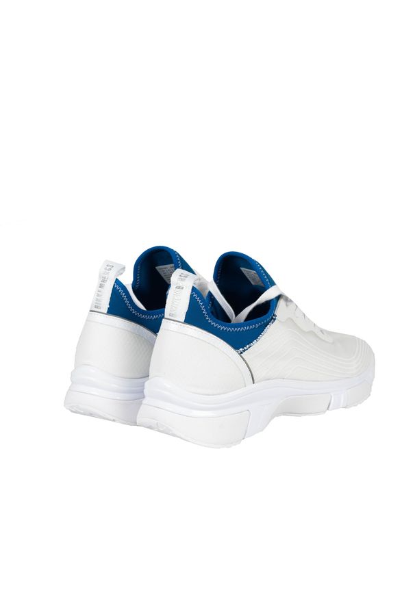 Bikkembergs Sneakersy "Koleby" | B4BKM0131 | Koleby | Mężczyzna | Biały, Niebieski, Turkusowy. Zapięcie: bez zapięcia. Kolor: niebieski, wielokolorowy, biały, turkusowy. Materiał: materiał. Wzór: nadruk