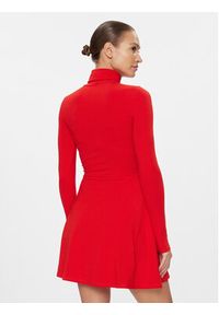 Tommy Jeans Sukienka codzienna DW0DW17524 Czerwony Slim Fit. Okazja: na co dzień. Kolor: czerwony. Materiał: bawełna. Typ sukienki: proste. Styl: casual #2