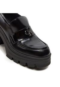 Calvin Klein Jeans Półbuty Chunky Heeled Loafer Mg Mtr YW0YW01494 Czarny. Kolor: czarny. Materiał: skóra