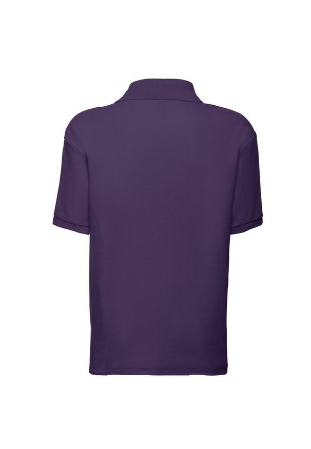 FRUIT OF THE LOOM - Koszulka Polo Dla Dzieci 65/35. Typ kołnierza: polo. Kolor: fioletowy