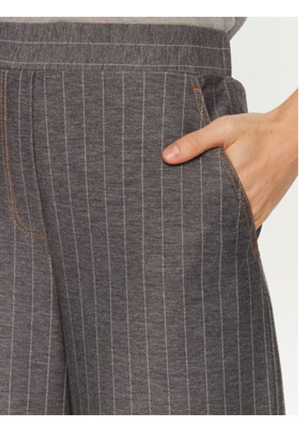 Max Mara Leisure Spodnie materiałowe Foggia 2426786108 Szary Wide Leg. Kolor: szary. Materiał: bawełna, syntetyk