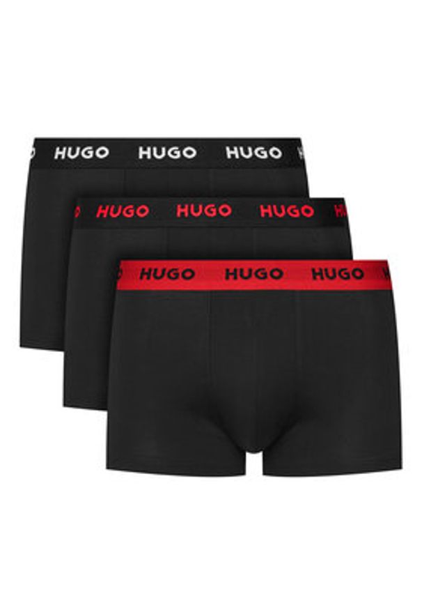 Hugo - HUGO Komplet 3 par bokserek Trunk Triplet Pack 50532611 Szary. Kolor: szary. Materiał: bawełna