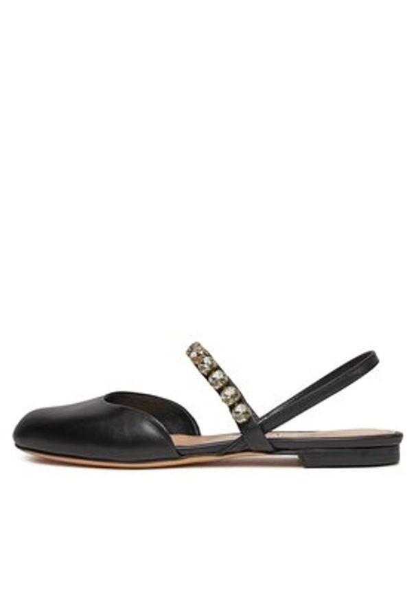 AGL Sandały Milly D544018PCSOFTY0000 Czarny. Kolor: czarny. Materiał: skóra