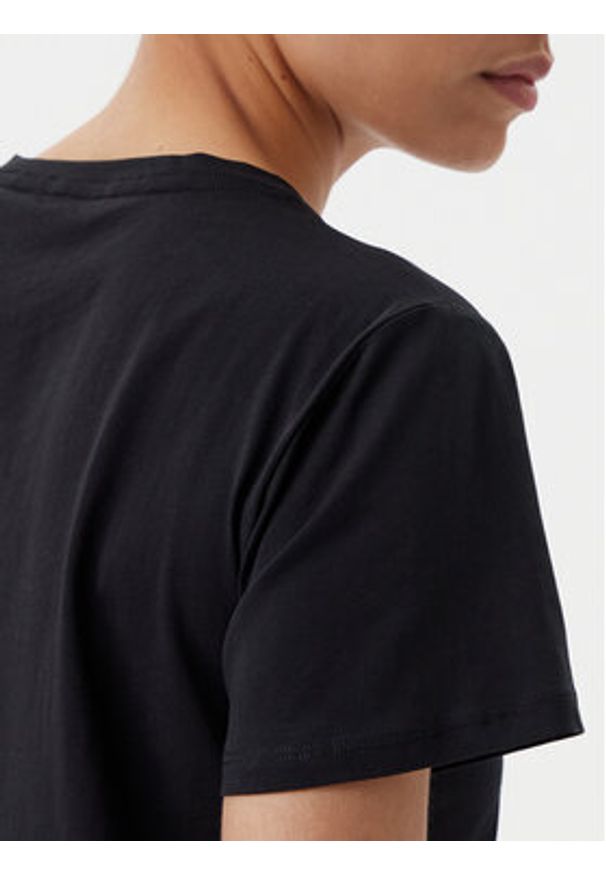Liu Jo Sport T-Shirt TA5172 JS923 Czarny Regular Fit. Kolor: czarny. Materiał: bawełna. Styl: sportowy