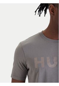 Hugo - HUGO T-Shirt Dulivio 50467556 Szary Regular Fit. Kolor: szary. Materiał: bawełna #3