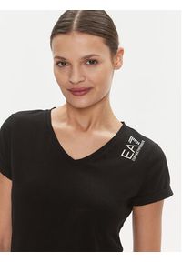 EA7 Emporio Armani T-Shirt 3DTT01 TJFKZ 0200 Czarny Slim Fit. Kolor: czarny. Materiał: bawełna #4