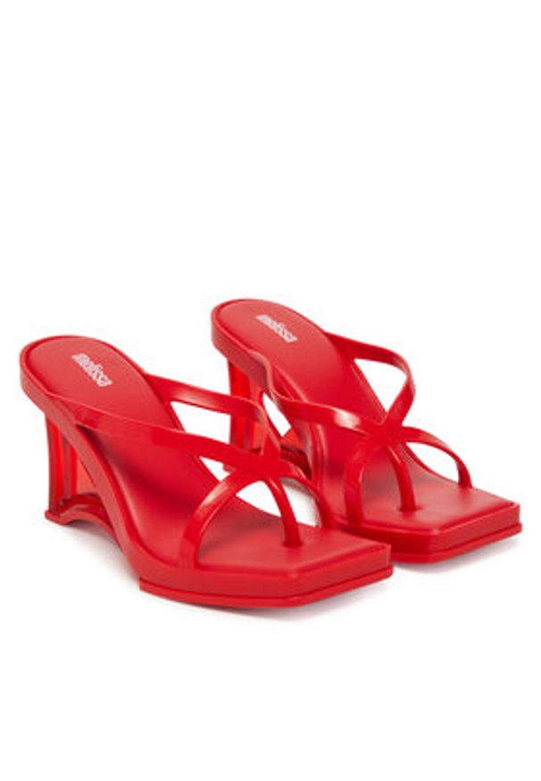 melissa - Melissa Japonki Melissa Glass Heel Ad 35801 Czerwony. Kolor: czerwony