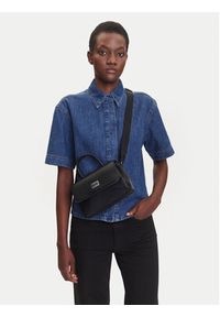 Tommy Jeans Torebka Tjw American Cool Flap Crossover AW0AW17296 Czarny. Kolor: czarny. Materiał: skórzane #6