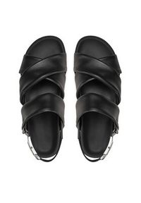 Calvin Klein Sandały Padded Criss Cross Sandal HM0HM01482 Czarny. Kolor: czarny