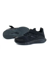 Adidas - Buty adidas Duramo Sl C GW2244 czarne. Okazja: na co dzień. Zapięcie: rzepy. Kolor: czarny. Materiał: guma, syntetyk, materiał. Szerokość cholewki: normalna #1