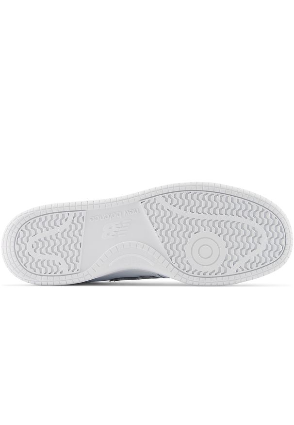 Buty unisex New Balance BB480L3W – białe. Okazja: na co dzień. Kolor: biały. Materiał: materiał, dresówka, skóra. Szerokość cholewki: normalna. Sport: turystyka piesza
