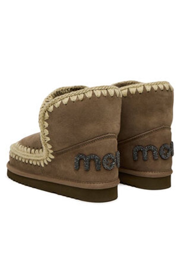Mou Śniegowce MU.FW101050A Szary. Kolor: szary. Materiał: skóra, zamsz