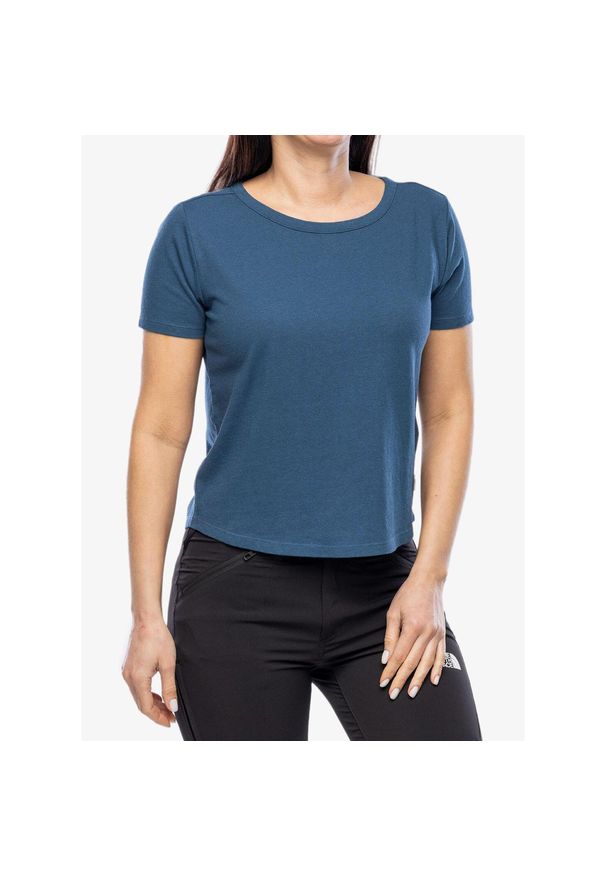 ROYAL ROBBINS - Koszulka bawełniana damska Royal Robbins Basecamp Boxy Tee. Kolor: niebieski. Materiał: bawełna
