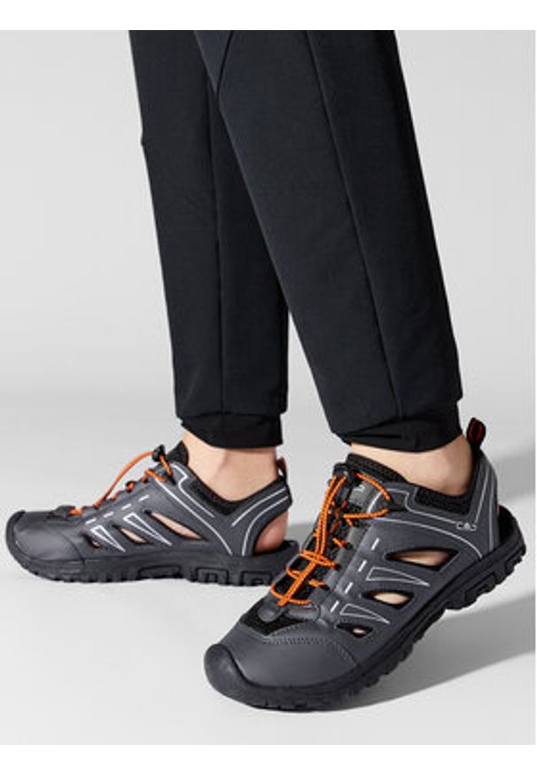 CMP Sandały Aquarii 2.0 Hiking Sandal 30Q9647 Czarny. Kolor: czarny. Materiał: skóra