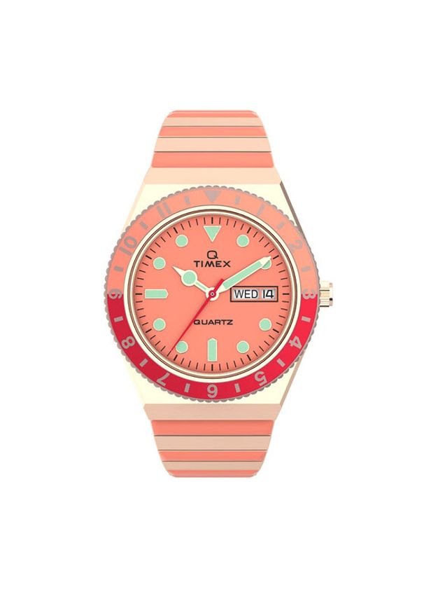 Timex Zegarek Q Timex Malibu TW2V38600 Różowy. Kolor: różowy