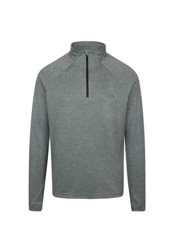 TRESPASS - Męska Bluzka Z Długim Rękawem Valin. Kolor: szary, wielokolorowy, brązowy, zielony. Długość rękawa: długi rękaw. Długość: długie. Sport: turystyka piesza