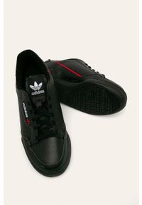 adidas Originals - Buty dziecięce Continental 80. Zapięcie: sznurówki. Kolor: czarny. Materiał: syntetyk, materiał, skóra, guma. Szerokość cholewki: normalna #4