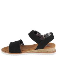 skechers - Sandały do chodzenia damskie, Skechers Desert Kiss-Adobe Princess. Kolor: czarny. Materiał: guma, materiał, tkanina, syntetyk. Sport: turystyka piesza