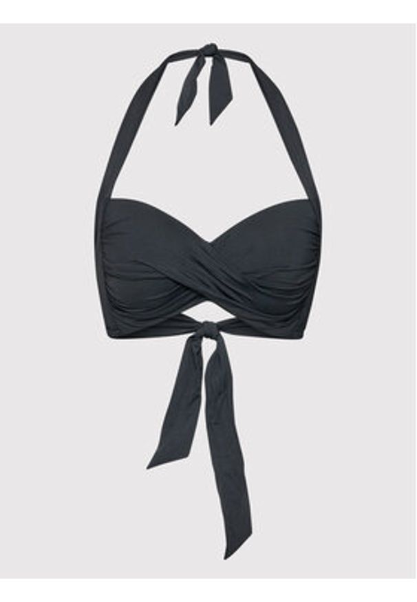 Seafolly Góra od bikini S.Collective Twist 30806-942 Czarny. Kolor: czarny. Materiał: syntetyk