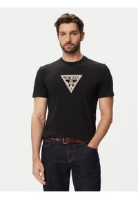 Guess T-Shirt M6YI40 K4226 Czarny Slim Fit. Kolor: czarny. Materiał: bawełna #1